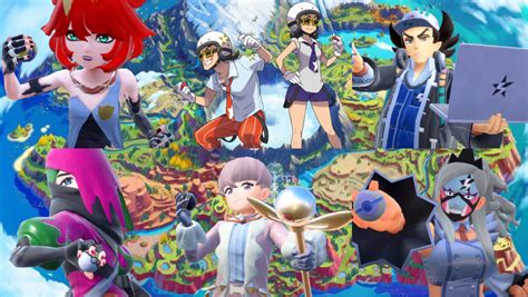 Scarlet/Violet Gym Leaders, Team Star Bosses & Elite Four